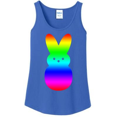 Peeps Rainbow Striped Gift Bunny Peep Gift Ladies Essential Tank