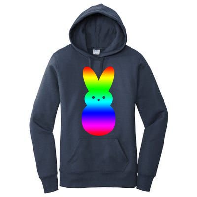 Peeps Rainbow Striped Gift Bunny Peep Gift Women's Pullover Hoodie