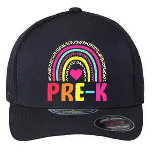 PreK Rainbow Squad Pre K Team Teacher Flexfit Unipanel Trucker Cap