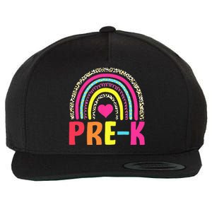 PreK Rainbow Squad Pre K Team Teacher Wool Snapback Cap