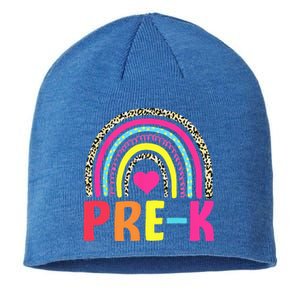 PreK Rainbow Squad Pre K Team Teacher Sustainable Beanie