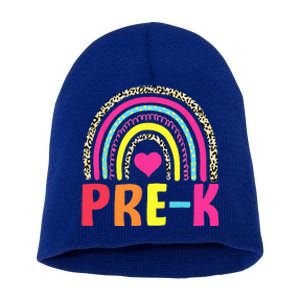 PreK Rainbow Squad Pre K Team Teacher Short Acrylic Beanie