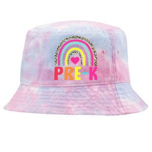 PreK Rainbow Squad Pre K Team Teacher Tie-Dyed Bucket Hat