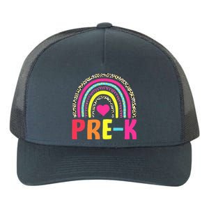 PreK Rainbow Squad Pre K Team Teacher Yupoong Adult 5-Panel Trucker Hat