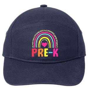 PreK Rainbow Squad Pre K Team Teacher 7-Panel Snapback Hat