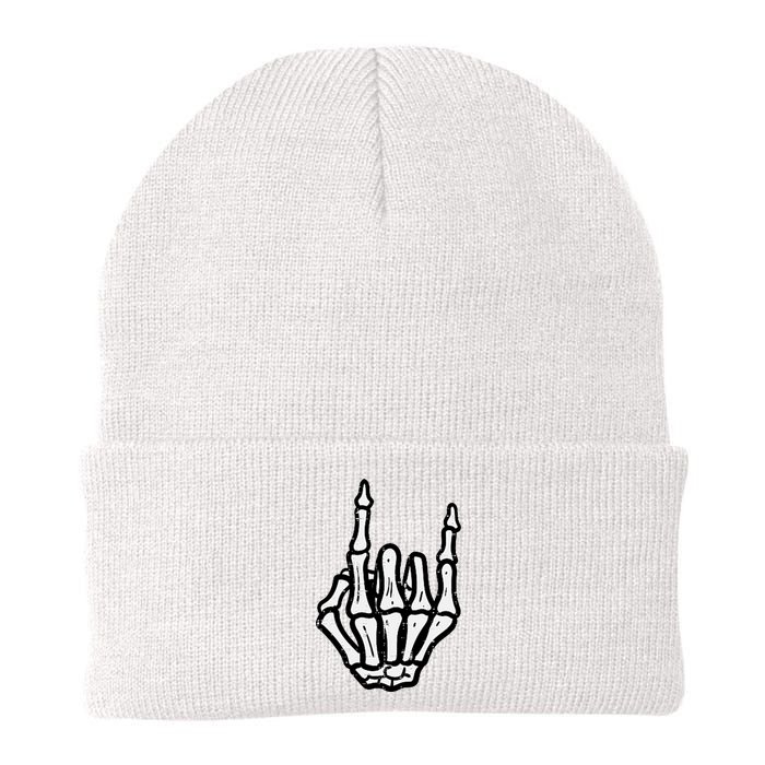 Punk Rock Skeleton Cool Rocker Halloween Knit Cap Winter Beanie