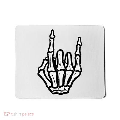 Punk Rock Skeleton Cool Rocker Halloween Mousepad