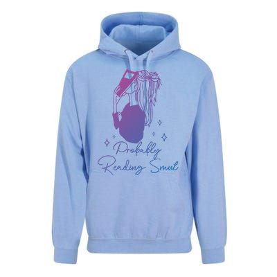 Probably Reading Smut Book Lover Bookworm Smutty Book Queen Cute Gift Unisex Surf Hoodie