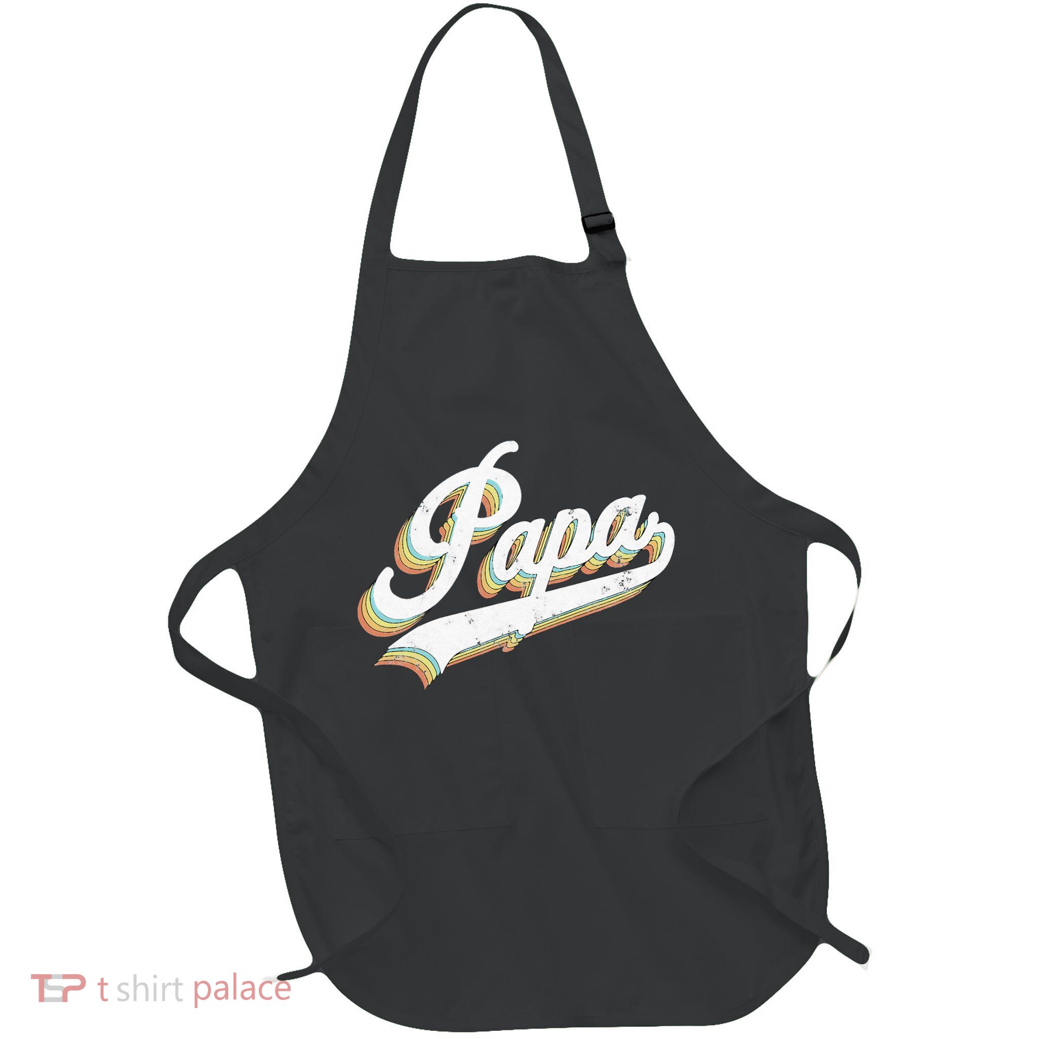 Papa Retro Style Father’s day gift for Funny Papa Grandpa Apron