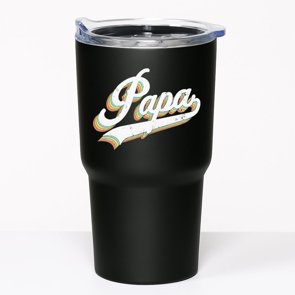 Papa Retro Style Father’s day gift for Funny Papa Grandpa Tumbler