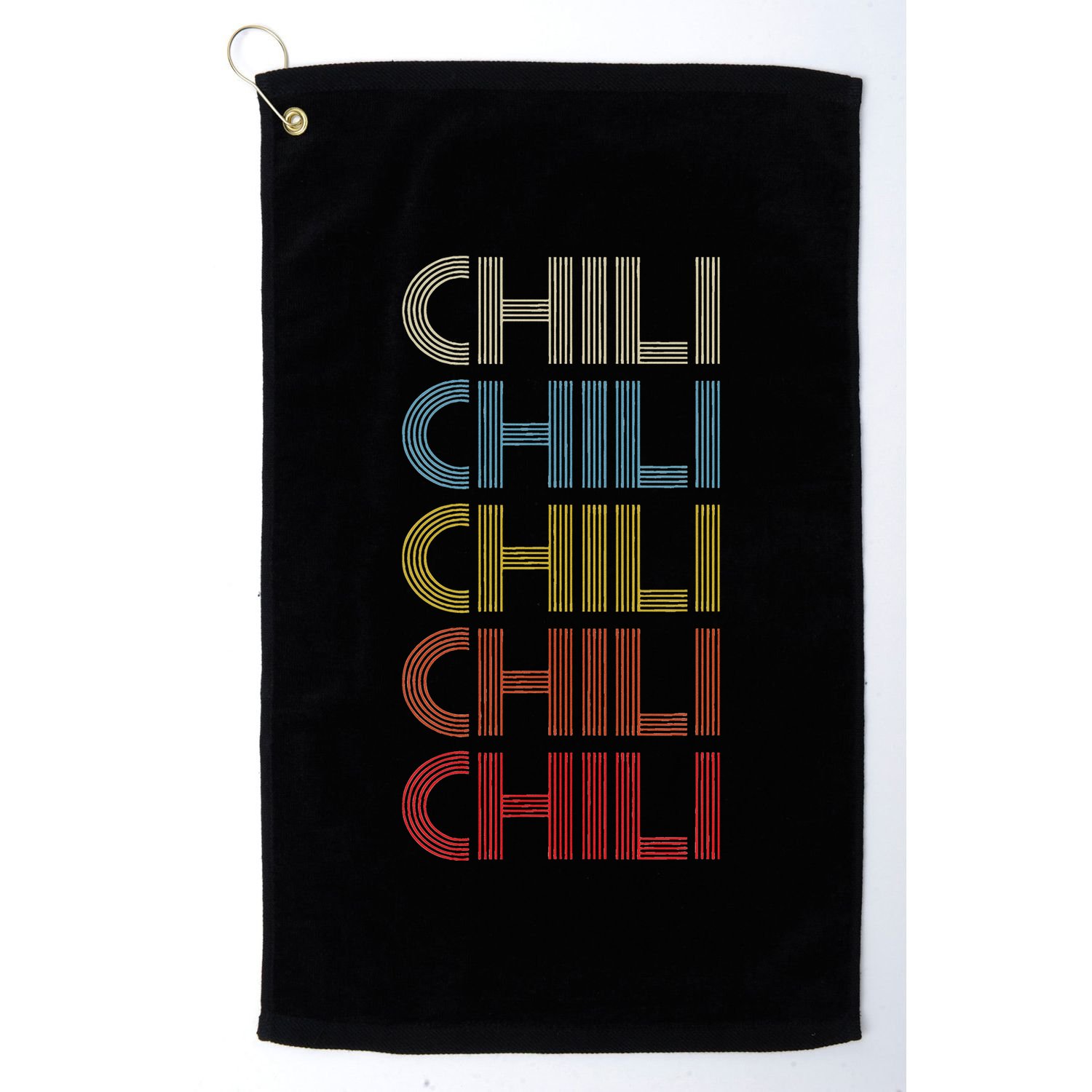 Pepper Retro Spicy Vintage Chili Golf Towel