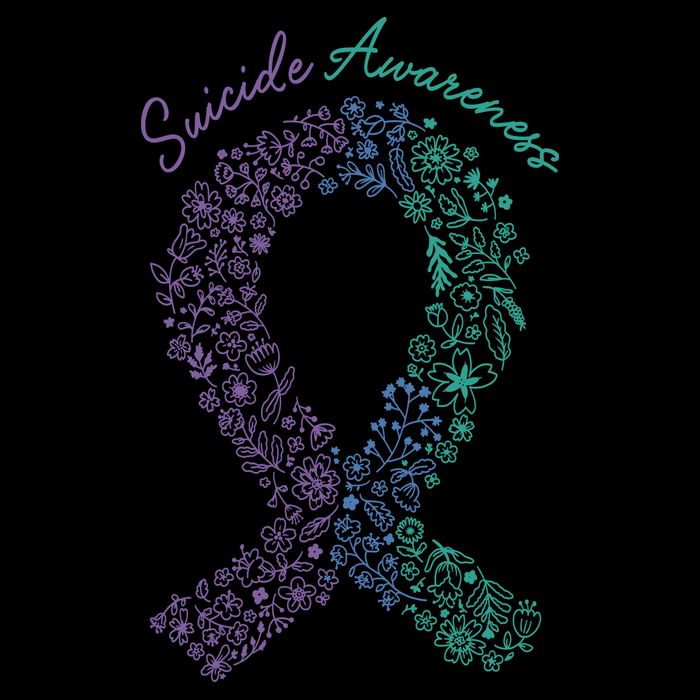 Purple Ribbon Suicide Prevention Awareness Cooling Performance Crew T-Shirt