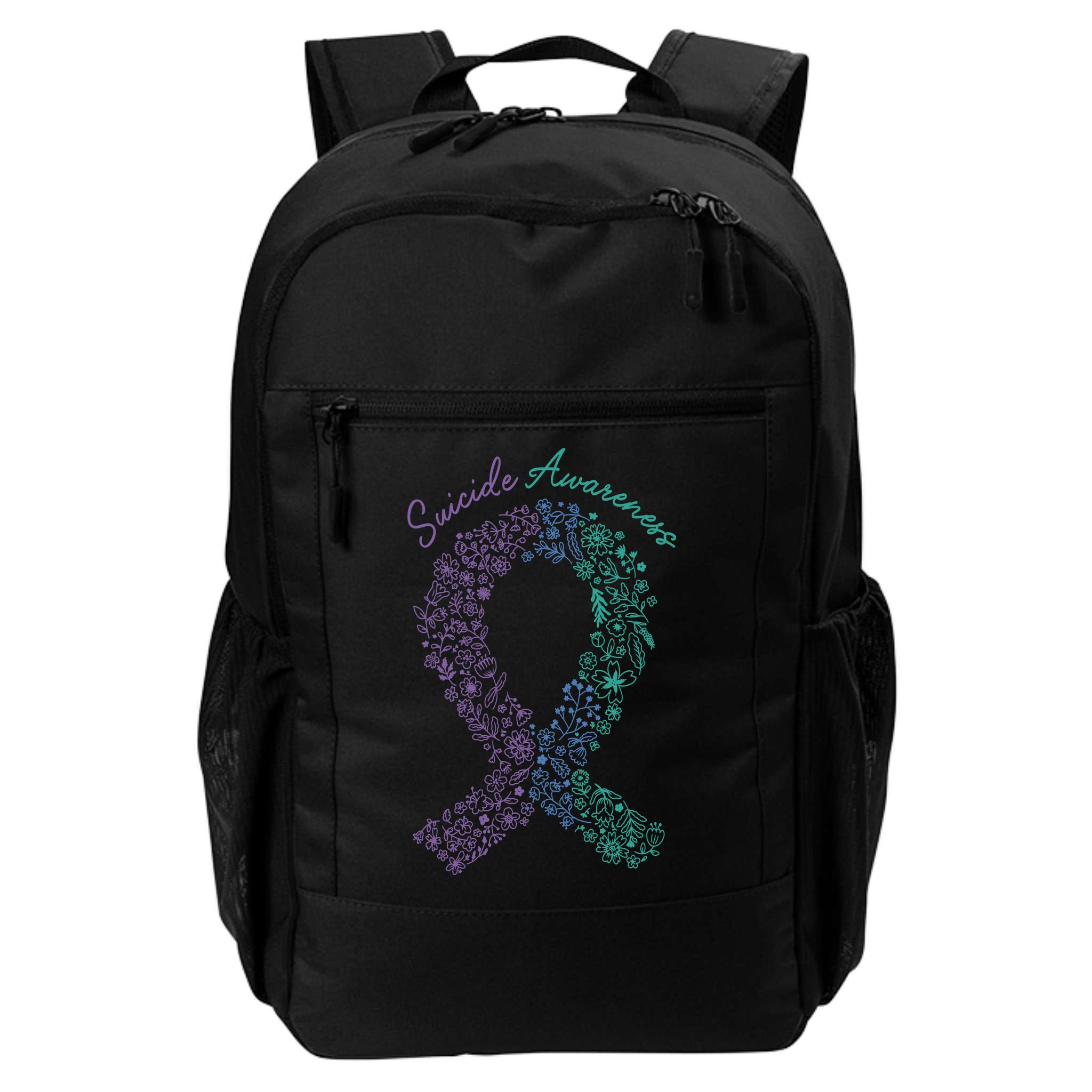Purple Ribbon Suicide Prevention Awareness Backpack