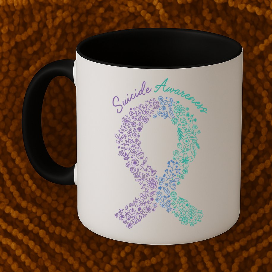 Purple Ribbon Suicide Prevention Awareness Mug