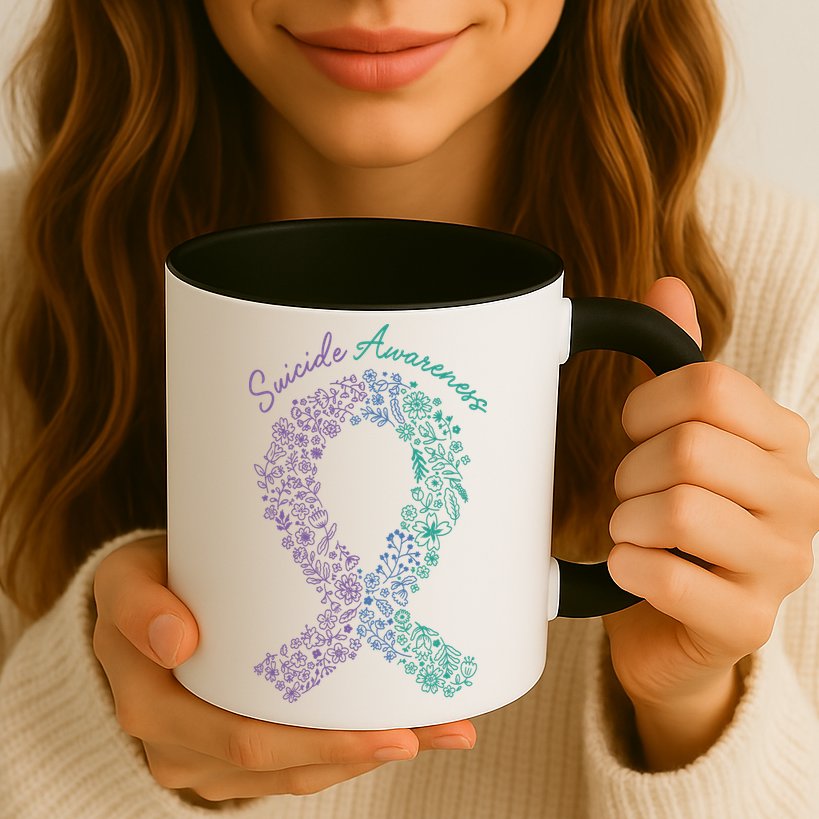 Purple Ribbon Suicide Prevention Awareness Mug