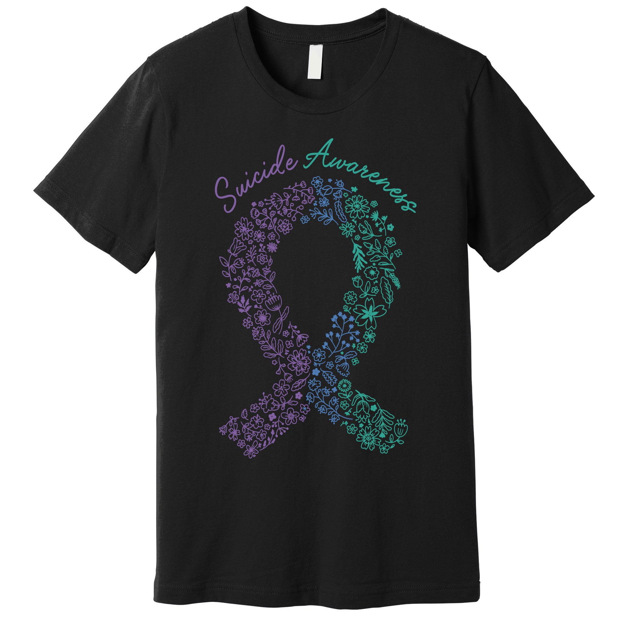 Purple Ribbon Suicide Prevention Awareness Premium T-Shirt