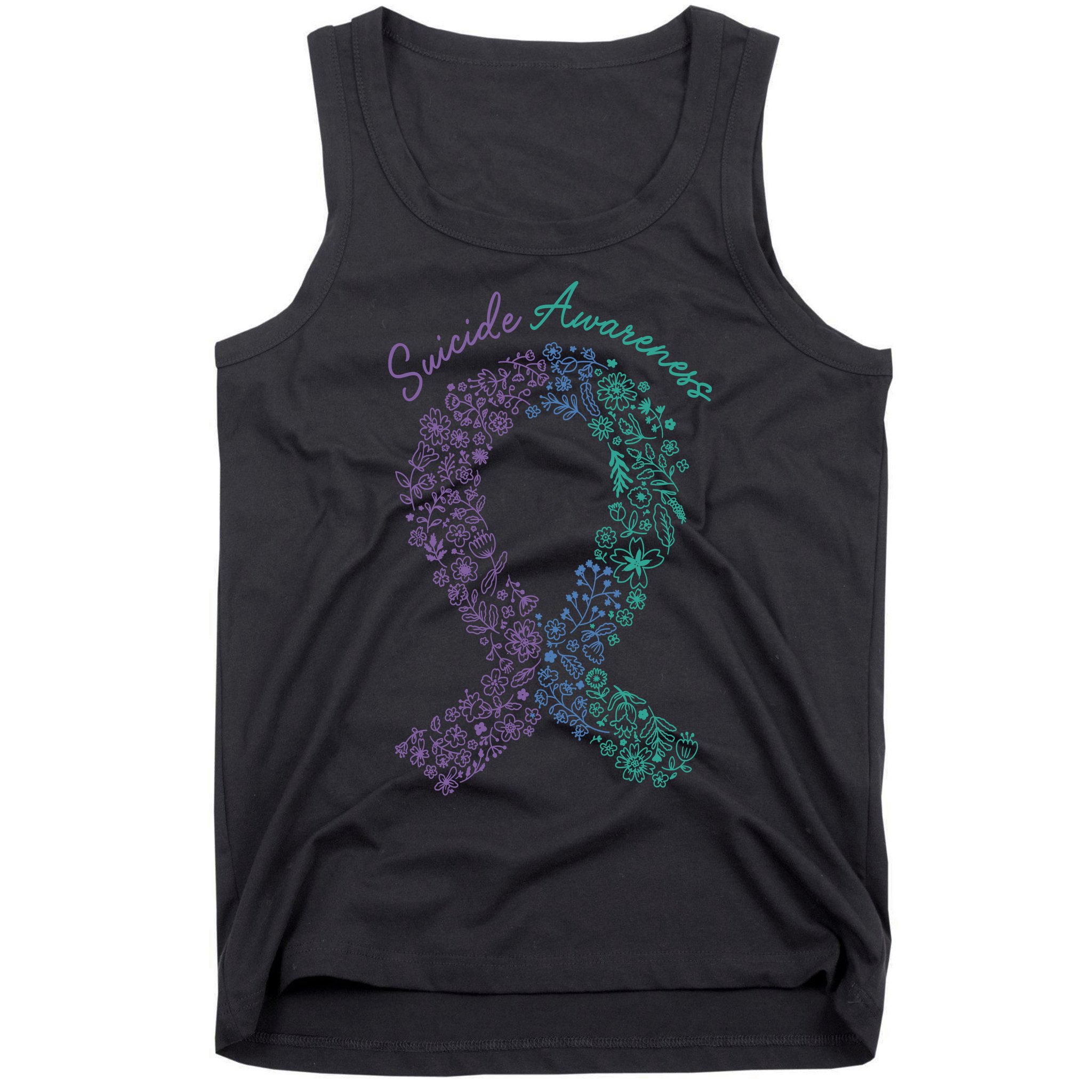 Purple Ribbon Suicide Prevention Awareness Tank Top