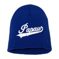 Papaw Retro Style Funny Father’S Day Gift For Dad Grandpa Meaningful Gift Short Acrylic Beanie