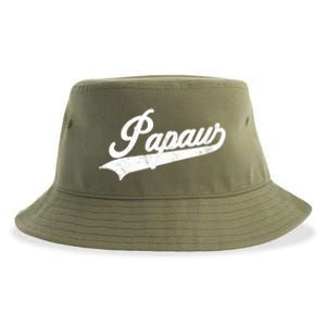 Papaw Retro Style Funny Father’S Day Gift For Dad Grandpa Meaningful Gift Sustainable Bucket Hat