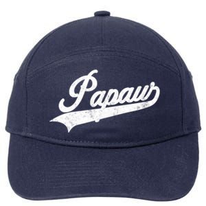 Papaw Retro Style Funny Father’S Day Gift For Dad Grandpa Meaningful Gift 7-Panel Snapback Hat