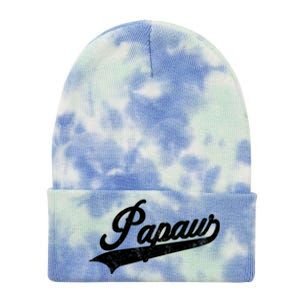 Papaw Retro Style Funny Father’S Day Gift For Dad Grandpa Meaningful Gift Tie Dye 12in Knit Beanie