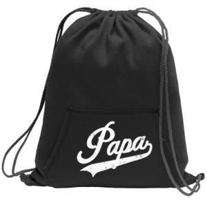 Papa Retro Style Father’s day gift for Funny Papa Grandpa Sweatshirt Cinch Pack Bag