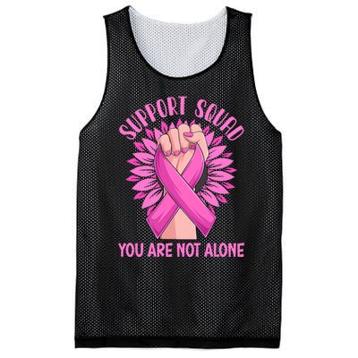 Pink Ribbon Strong Support Squad Breast Cancer Gifts Mesh Reversible Basketball Jersey Tank