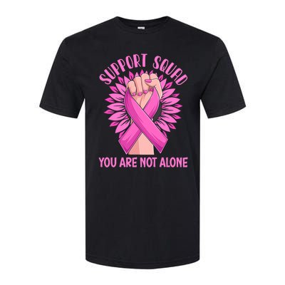 Pink Ribbon Strong Support Squad Breast Cancer Gifts Softstyle CVC T-Shirt