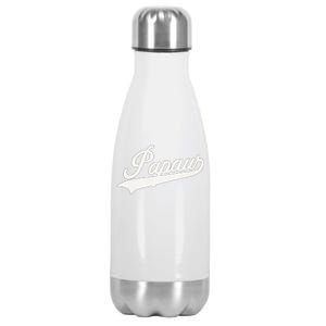 Papaw Retro Style Funny Father’S Day Gift For Dad Grandpa Gift Stainless Steel Insulated Water Bottle