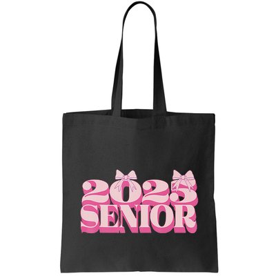 Pink Retro Senior 2025 Coquette Bow Graduation Class Of 2025 Bag