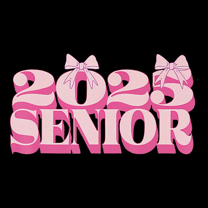 Pink Retro Senior 2025 Coquette Bow Graduation Class Of 2025 Wool Snapback Cap