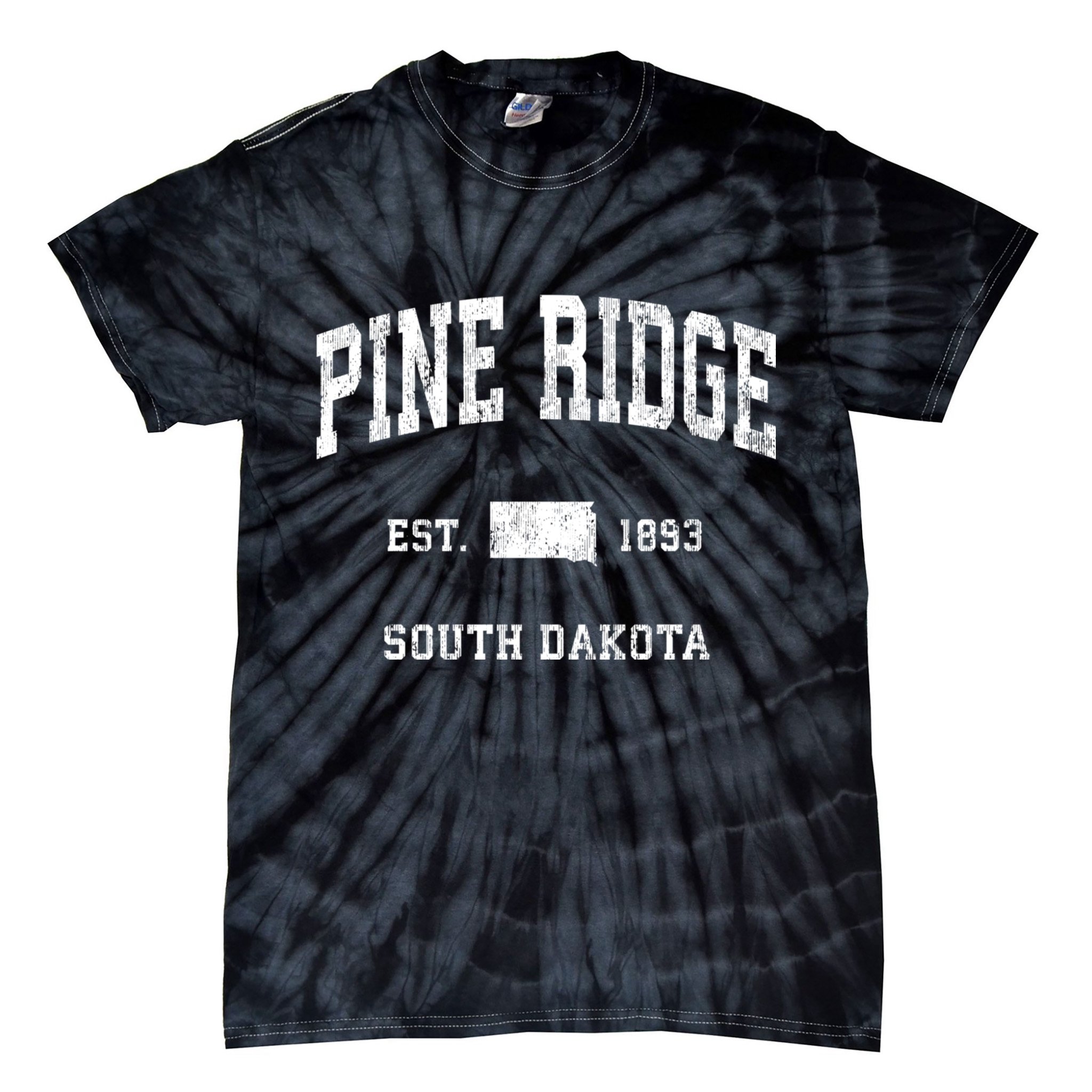 Pine Ridge South Dakota Sd Vintage Athletic Sports Tie-Dye T-Shirt