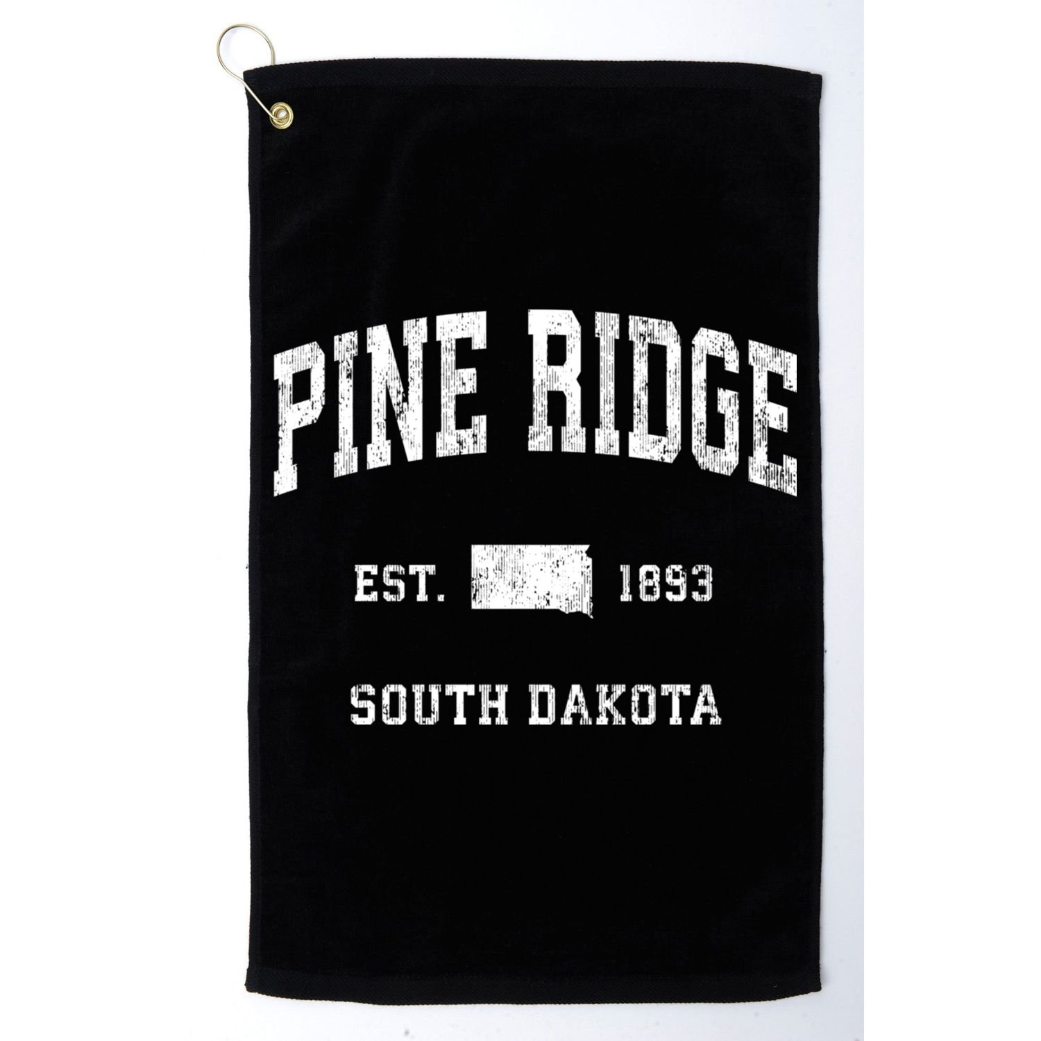 Pine Ridge South Dakota Sd Vintage Athletic Sports Golf Towel