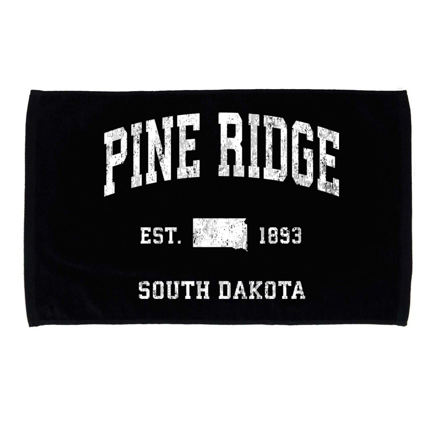 Pine Ridge South Dakota Sd Vintage Athletic Sports Microfiber Hand Towel