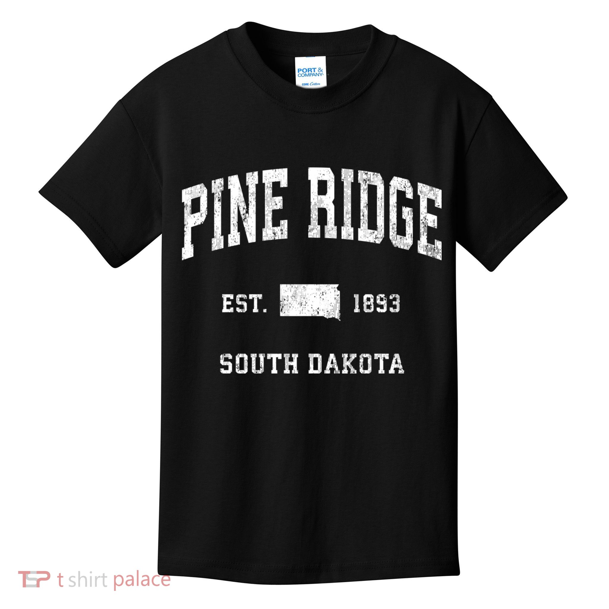 Pine Ridge South Dakota Sd Vintage Athletic Sports Kids T-Shirt