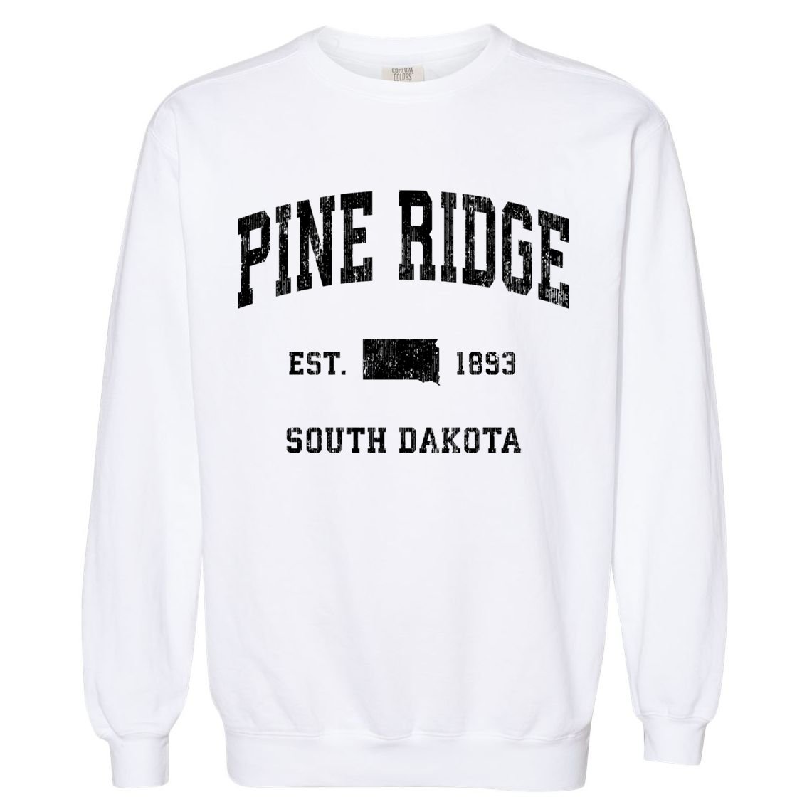 Pine Ridge South Dakota Sd Vintage Athletic Sports Garment-Dyed Sweatshirt