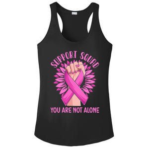 Pink Ribbon Strong Support Squad Breast Cancer Gifts Ladies PosiCharge Competitor Racerback Tank