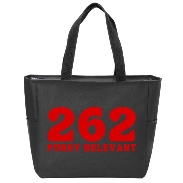 Purdy Relevant San Francisco Football Playoffs Zip Tote Bag