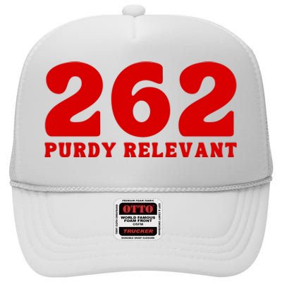 Purdy Relevant San Francisco Football Playoffs High Crown Mesh Back Trucker Hat