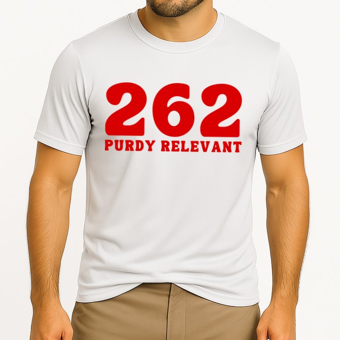 Purdy Relevant San Francisco Football Playoffs Cooling Performance Crew T-Shirt