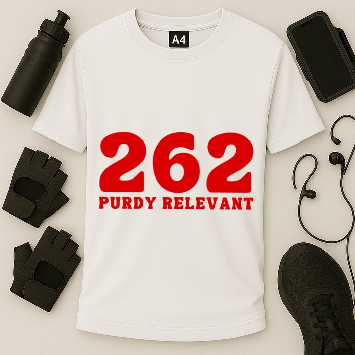 Purdy Relevant San Francisco Football Playoffs Cooling Performance Crew T-Shirt