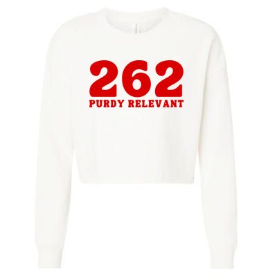 Purdy Relevant San Francisco Football Playoffs Cropped Pullover Crew