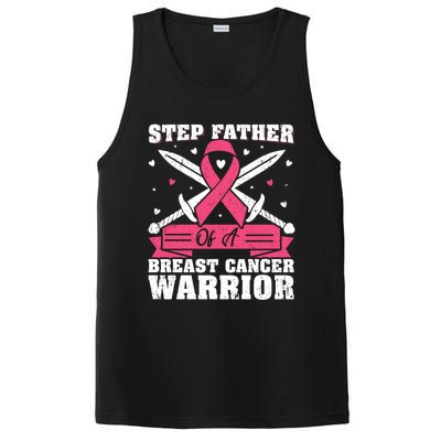 Pink Ribbon Step Father Of A Breast Cancer Warrior Gift PosiCharge Competitor Tank