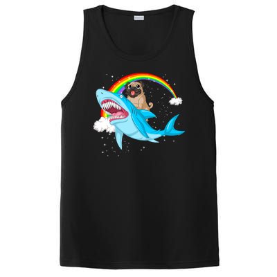 Pug Riding Shark PosiCharge Competitor Tank