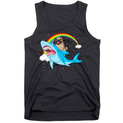 Pug Riding Shark Tank Top