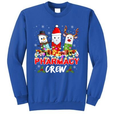 Pill Reindeer Santa Claus Pharmacy Crew Christmas Pharmacist Gift Sweatshirt