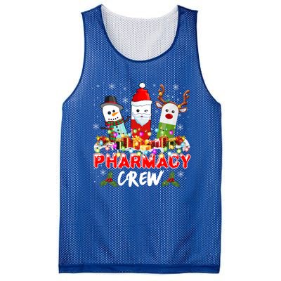 Pill Reindeer Santa Claus Pharmacy Crew Christmas Pharmacist Gift Mesh Reversible Basketball Jersey Tank