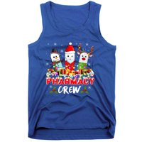 Pill Reindeer Santa Claus Pharmacy Crew Christmas Pharmacist Gift Tank Top