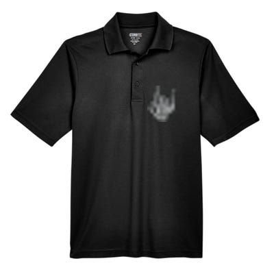 Punk Rock Skeleton Cool Rocker Halloween Men's Origin Performance Pique Polo