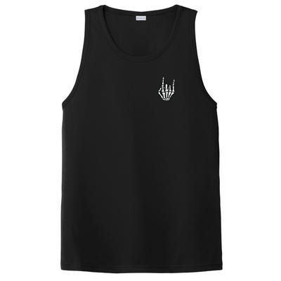 Punk Rock Skeleton Cool Rocker Halloween PosiCharge Competitor Tank